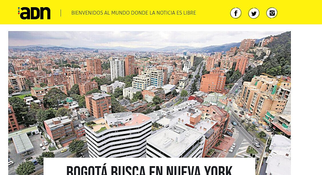 Bogot busca en Nueva York atraer inversiones como parte de su recuperacin